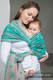 Żakardowa chusta do noszenia dzieci, bawełna - PISTACJOWA KORONKA - rozmiar M #babywearing