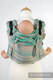 Lenny Buckle Onbuhimo baby carrier, standard size, jacquard weave (100% cotton) - PISTACHIO LACE Reverse #babywearing