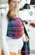 Żakardowa chusta kółkowa do noszenia dzieci, bawełna - TĘCZOWA KORONKA DARK - long 2.1m #babywearing