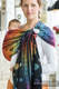 Ringsling, Jacquard Weave (100% cotton) - with gathered shoulder -  RAINBOW LACE DARK  - long 2.1m #babywearing