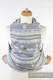 MEI-TAI carrier Mini, jacquard weave - 60% cotton 28% linen 12% tussah silk - with hood, ROYAL LACE #babywearing