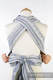 MEI-TAI carrier Mini, jacquard weave - 60% cotton 28% linen 12% tussah silk - with hood, ROYAL LACE #babywearing