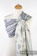Ringsling, Jacquard Weave, with gathered shoulder(60% cotton 28% linen 12% tussah silk) - ROYAL LACE - long 2.1m (grade B) #babywearing