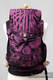 Mei Tai carrier Toddler with hood/ jacquard twill / 100% cotton /  Speed Black & Purple #babywearing