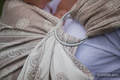 Ringsling, Jacquard Weave (60% cotton 28% linen 12% tussah silk) - PORCELAIN LACE - long 2.1m #babywearing
