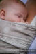 Baby Wrap, Jacquard Weave (60% cotton 28% linen 12% tussah silk) - PORCELAIN LACE - size M #babywearing