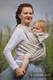 WRAP-TAI carrier Mini with hood/ jacquard twill / 60% cotton, 28% linen 12% tussah silk / PORCELAIN LACE #babywearing