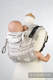 Onbuhimo SAD LennyLamb, talla estándar, jacquard (60% algodón, 28% lino, 12% seda tusor) - PORCELAIN LACE #babywearing