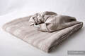Ringsling, Jacquard Weave, with gathered shoulder(60% cotton 28% linen 12% tussah silk) - PORCELAIN LACE - long 2.1m #babywearing