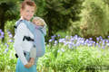 Ergonomic Carrier, Baby Size, jacquard weave 100% cotton - LITTLE LOVE - ZEPHYR, Second Generation #babywearing