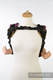 Nosidło Klamrowe ONBUHIMO z tkaniny żakardowej (100% bawełna), rozmiar Standard - OGNISTE PIÓRA #babywearing