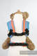 Nosidełko dla lalek z tkaniny chustowej (60% bawełna, 40% bambus) - PINACOLADA #babywearing