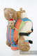 Doll Carrier made of woven fabric, 60% cotton 40 % bamboo - PINACOLADA #babywearing