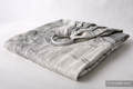 Ringsling, Jacquard Weave (60% cotton, 40% linen) - LINEN GALLEONS BLACK & CREAM - long 2.1m #babywearing