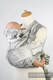 WRAP-TAI portabebé Toddler con capucha/ jacquard sarga/60% algodón, 40% lino/ LINEN GALLEONS NEGRO & CREMA #babywearing