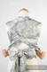 WRAP-TAI portabebé Mini con capucha/ jacquard sarga/60% algodón, 40% lino/ LINEN GALLEONS NEGRO & CREMA #babywearing