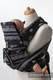 MEI-TAI carrier Mini, jacquard weave - 60% cotton 40% linen - with hood, GLAMOROUS LINEN LACE #babywearing