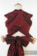 WRAP-TAI carrier Mini with hood/ jacquard twill / 100% cotton / MICO RED & BLACK #babywearing