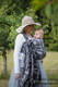 Żakardowa chusta do noszenia dzieci, 60% bawełna, 40% len - CZAS LNIANY (bez czaszki)  - rozmiar XL #babywearing