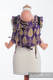 Nosidło Klamrowe ONBUHIMO z tkaniny żakardowej (100% bawełna), rozmiar Standard - SERDUSZKA CZARNY z PURPURĄ #babywearing