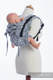 Lenny Buckle Onbuhimo baby carrier, standard size, jacquard weave (100% cotton) - PAISLEY NAVY BLUE & CREAM #babywearing