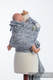 WRAP-TAI mini avec capuche, jacquard/ 100 % coton / PAISLEY BLEU MARINE & CRÈME  #babywearing
