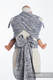 WRAP-TAI portabebé Toddler con capucha/ jacquard sarga/100% algodón/ PAISLEY AZUL MARINO & CREMA #babywearing