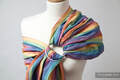 Ring Sling, Broken Twill Weave (bamboo + cotton) with gathered shoulder- Sunrise Rainbow #babywearing