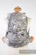 Mei Tai carrier Mini with hood/ jacquard twill / 100% cotton /  HORIZON'S VERGE Black & Cream #babywearing