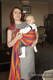 RING SLING - 100% BAUMWOLLE - Kreuzköper-Bindung - SUNSET RAINBOW BAUMWOLLE #babywearing