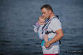 Ergonomic Carrier, Baby Size, jacquard weave 100% cotton - HIGH TIDE, Second Generation #babywearing