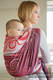 Żakardowa chusta do noszenia dzieci, 100% bawełna - BORDOWE FALE - rozmiar L #babywearing