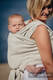Baby Wrap, Jacquard Weave (60% cotton, 40% linen) - LITTLE HERRINGBONE NATURE - size XL #babywearing