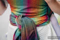 Fular, tejido Herringbone (100% algodón) - LITTLE HERRINGBONE IMAGINATION DARK - talla XS #babywearing