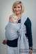 Baby Wrap, Jacquard Weave (60% cotton, 40% linen) - LITTLE PEPITKA - size L (grade B) #babywearing