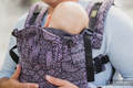Ergonomische Tragehilfe, Größe Toddler, Jacquardwebung, 100% Baumwolle - ENIGMA VIOLA - Zweite Generation #babywearing