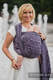 Żakardowa chusta do noszenia dzieci, bawełna - ENIGMA FIOLETOWA - rozmiar S #babywearing