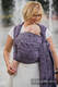 Żakardowa chusta do noszenia dzieci, bawełna - ENIGMA FIOLETOWA - rozmiar XS #babywearing