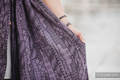 Baby Wrap, Jacquard Weave (100% cotton) - ENIGMA PURPLE - size L #babywearing