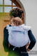 Nosidło Klamrowe ONBUHIMO z tkaniny żakardowej ( 60% bawełna , 28% wełna merino, 8% jedwab, 4% kaszmir), rozmiar Standard - LITTLE LOVE - LETNIE NIEBO #babywearing