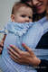 WRAP-TAI carrier Toddler with hood/ jacquard twill / 60% cotton, 28% merino wool, 8% silk, 4% cashmere/ LITTLE LOVE - SUMMER SKY #babywearing