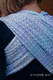Baby Wrap, Jacquard Weave (60% cotton, 28% merino wool, 8% silk, 4% cashmere) - LITTLE LOVE - SUMMER SKY - size L #babywearing