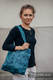 Shoulder bag made of wrap fabric (100% cotton) - ENIGMA BLUE - standard size 37cmx37cm #babywearing
