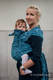 WRAP-TAI Tragehilfe Toddler mit Kapuze/ Jacquardwebung / 100% Baumwolle / ENIGMA BLAU #babywearing