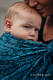 Tragetuch, Jacquardwebung (100% Baumwolle) - ENIGMA BLAU - Größe XL #babywearing