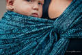 Baby Wrap, Jacquard Weave (100% cotton) - ENIGMA BLUE - size XL #babywearing