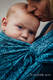 Baby Wrap, Jacquard Weave (100% cotton) - ENIGMA BLUE - size L (grade B) #babywearing