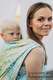 Baby Wrap, Jacquard Weave (100% cotton) - LEMONADE  - size XS #babywearing