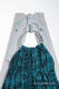 Ringsling, Jacquard Weave (100% cotton) - ENIGMA BLUE - long 2.1m #babywearing