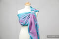 Ringsling, Jacquard Weave (100% cotton) - Speed Turquoise & Pink - long 2.1m #babywearing